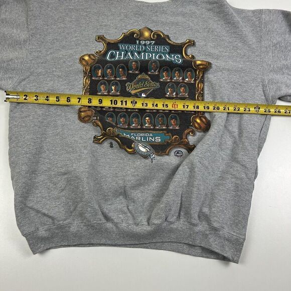 Vintage Florida Marlins 1997 World Series Champions MLB Starter Sweatshirt Sz XL - Picture 6 of 10